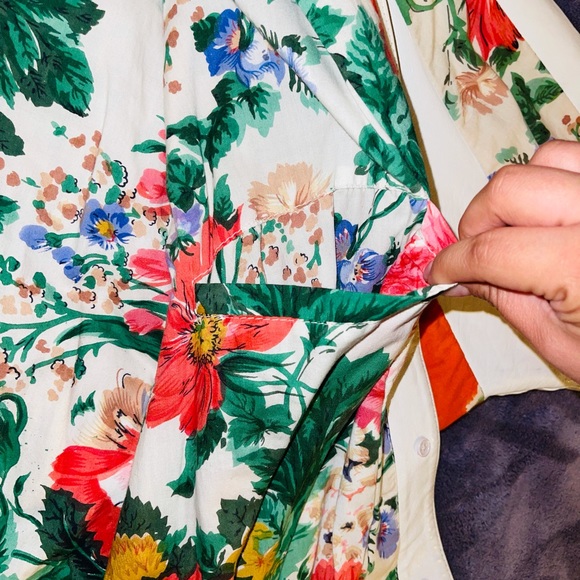 Vintage Oversized Leather Foral Jacket - Picture 8 of 8